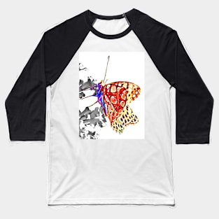 Butterfly BW Baseball T-Shirt